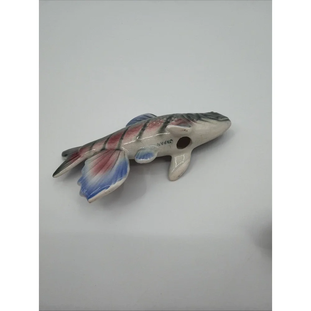 VTG Ceramic JAPAN Trout FISH Salt & Pepper Shakers 2 1/2